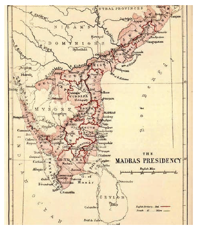 madras presidency map