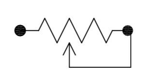 Rheostat or Variable resistor Symbol