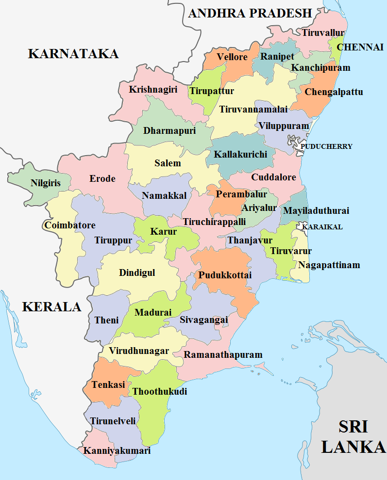 Doddabetta In Tamil Nadu Map Physical Features Of Tamil Nadu And Geography Of Tamil Nadu Tnpsc