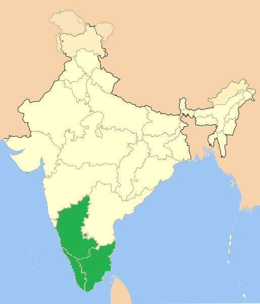 coffee growing areas in india map