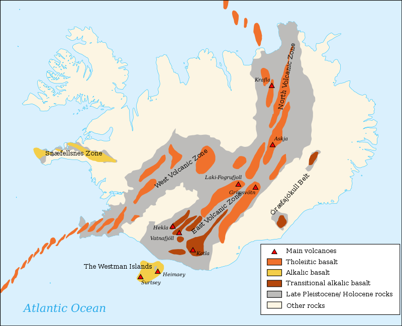 Iceland volcanoes