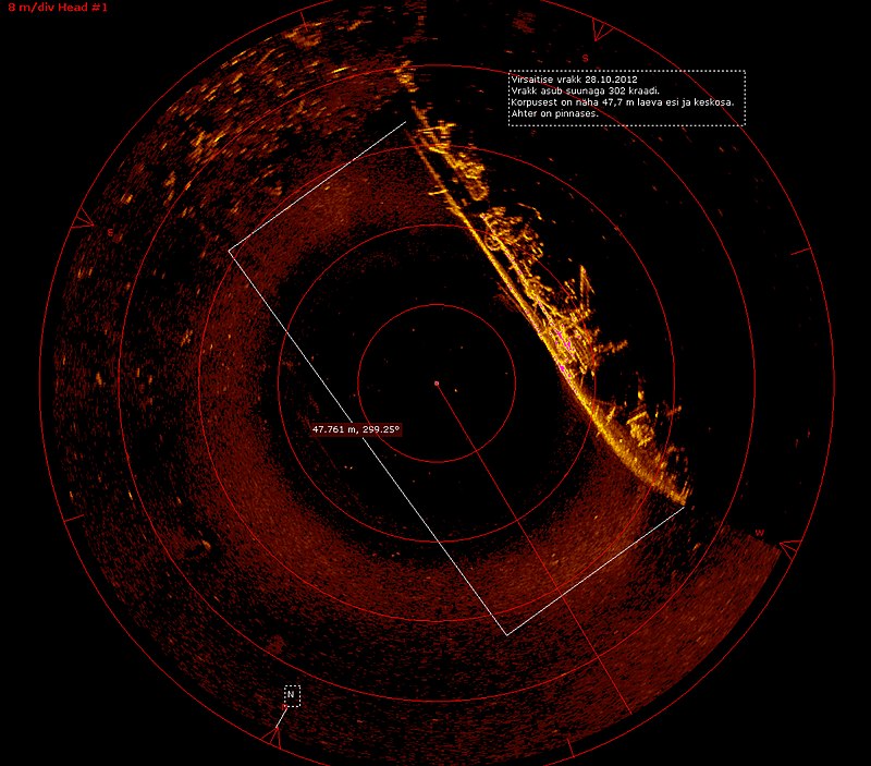 Sonar Image under the sea