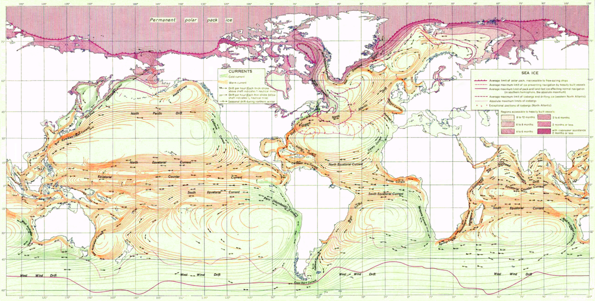 Major ocean currents of the world Upsc